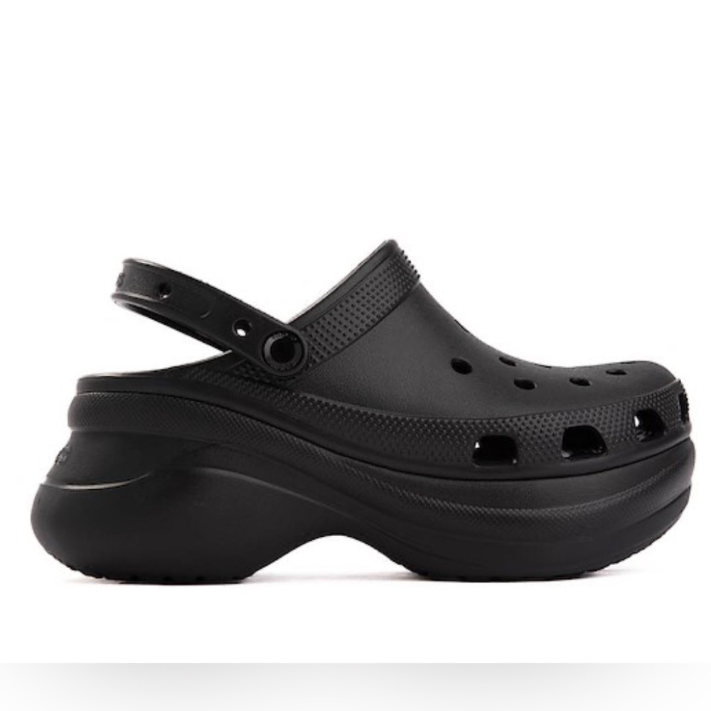 CROCS Black Platform Sandals
